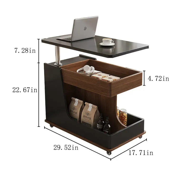 [Last day discount]Ultimate Modern Side Table for Home with Touch Screen & Speaker-P