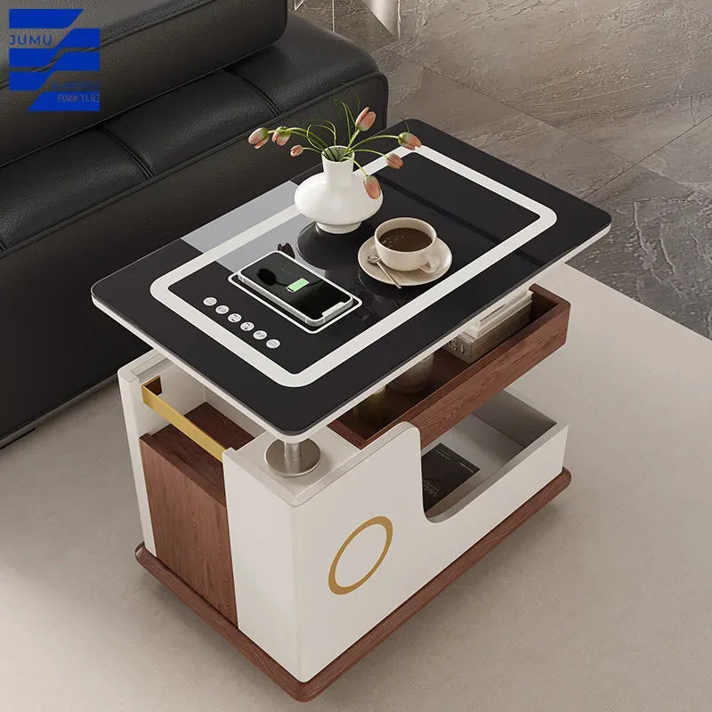 [Last day discount]Ultimate Modern Side Table for Home with Touch Screen & Speaker-P