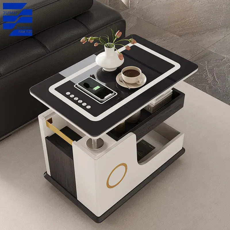 [Last day discount]Ultimate Modern Side Table for Home with Touch Screen & Speaker-P