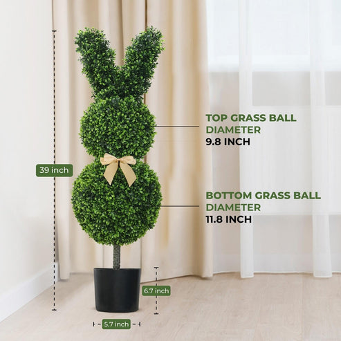 ✨BUY 1 GET 1 FREE🐰Easter Hot Sale💥Artificial Bunny-Shaped Topiary Tree 35''