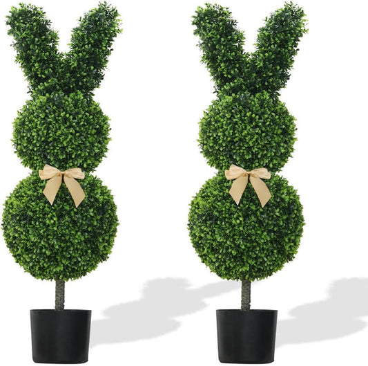 ✨BUY 1 GET 1 FREE🐰Easter Hot Sale💥Artificial Bunny-Shaped Topiary Tree 35''