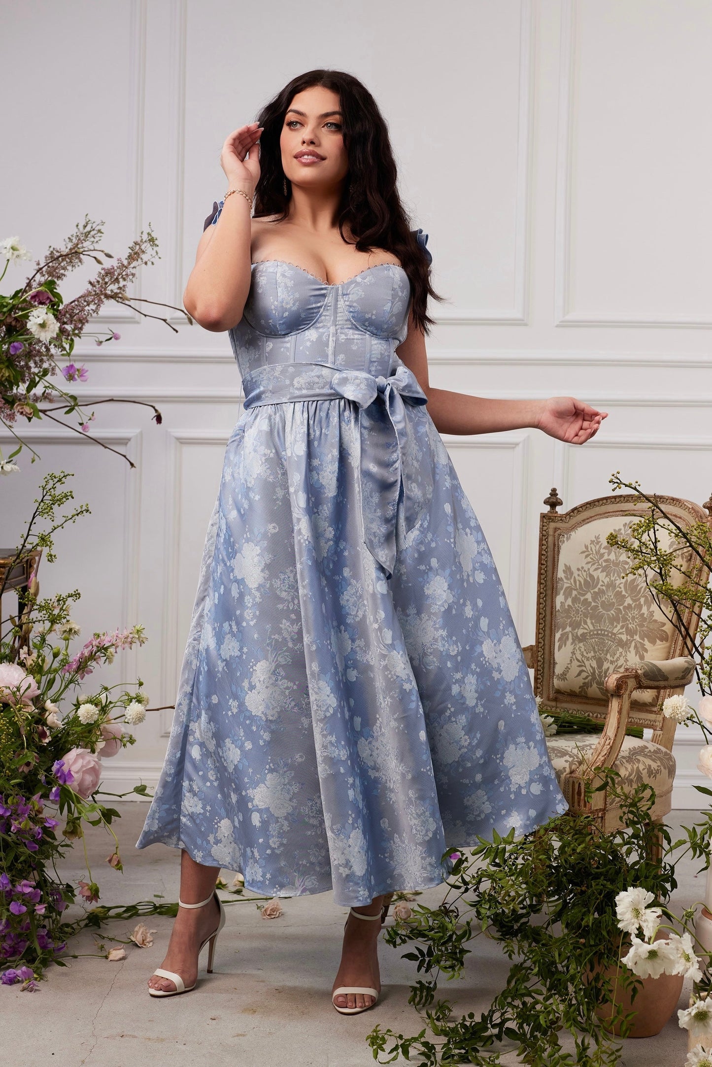 The Vera Dress in Denim Blue Windsor